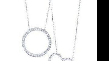 Pendentes de platina e diamantes Tiffany & Co. 11 3815-7000 (tiffany.com) - Divulgação