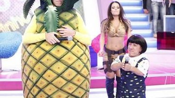 Hilário! Rodrigo Faro aparece vestido de abacaxi em 'O Melhor do Brasil' deste sábado - Divulgação