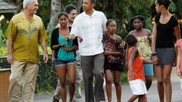 Obama e filhas - REUTERS
