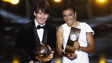 Messi e Marta: Os melhores jogadores do mundo - REUTERS