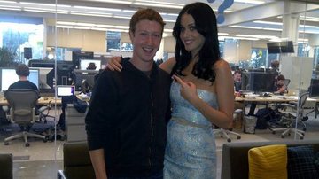 Katy Perry e Mark Zuckerberg - Reprodução Twitter
