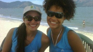As 'atletas' Carol Castro e Juliana Alves - Twitter