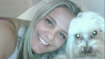 Milene Domingues com seu cachorrinho - Reprodução / Twitter