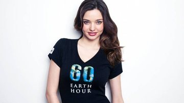 Miranda Kerr é a embaixadora global da campanha Hora do Planeta - Reprodução