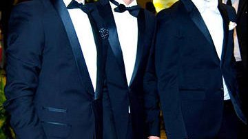 Os irmãos Jonas, em abril de 2008, quando participaram de um jantar na Casa Branca - Reprodução
