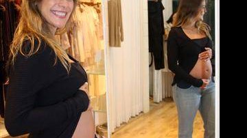 Juliana Silveira, grávida de cinco meses, vista a a Zazou Moda Gestante - Roberto Wolff / divulgação