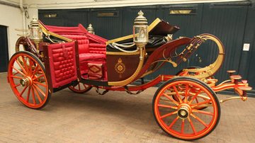 Carruagem 1902 State Landau, que levará Príncipe William e Kate Middleton para o Palácio de Buckingham no dia do casamento - Reprodução