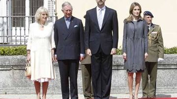 Camilla, Charles, Felipe e Letizia em Madri - Reprodução