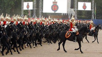 Cavalaria será responsável pela proteção da família real no desfile após o casamento de Príncipe William e Kate Middleton - Reprodução / Facebook