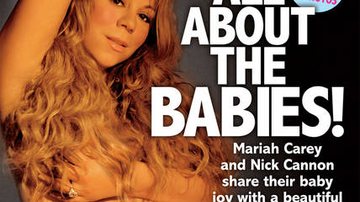 No final da gravidez, Mariah Carey mostra barrigão aos fãs - Reprodução