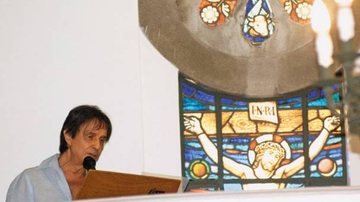 Na igreja Nossa Senhora do Brasil, Rio, Roberto canta Lady Laura. - IVAN FARIA