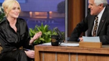 Lindsay Lohan concede entrevista a Jay Leno - Reprodução