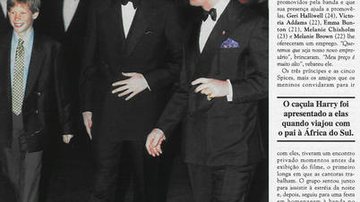 Matéria da Revista CARAS sobre o primeiro encontro de príncipe William com Victoria Beckham - Arquivo CARAS