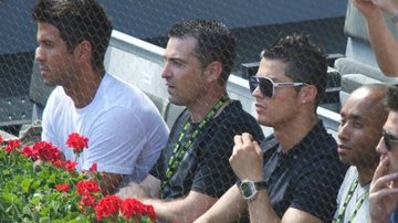 Fernando Verdasco e Cristiano Ronaldo assistem partida de Nadal em Madri - CityFiles