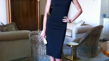 Gisele Bündchen usava vestido assinado por Victoria Beckham - Reprodução Twitter