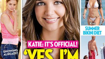 Katie Holmes na capa da revista OK - Site Oficial/ Reprodução