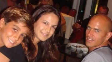 Kyra Gracie encontra Kelly Slater em hotel no Rio de Janeiro