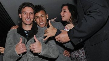 Elano e Neymar - Tiago Arcanjo