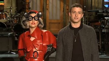 Lady Gaga e Justin Timberlake no SNL - Reprodução