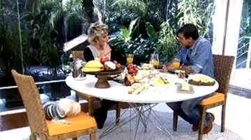 Antonio Banderas conversa com Ana Maria Braga no Mais Você - Reprodução / TV Globo