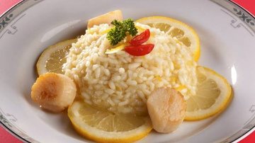 Cozinha gourmet: risoto de limão siciliano com vieira - ANDRÉ CTENAS