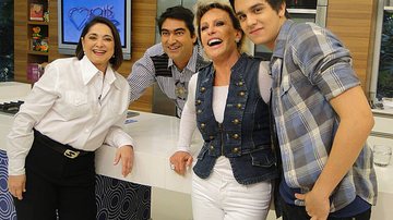Ana Maria Braga, Luan Santana, Ana Inês e Zeca Camargo - Reprodução / TV Globo