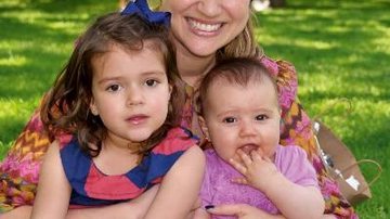 Fabiana com as filhas Victoria e Rebecca - Arquivo CARAS