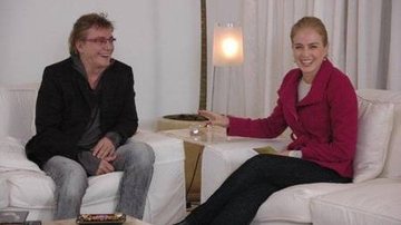 Fábio Jr. e Angélica no 'Estrelas', da Globo - Reprodução / BlogLog