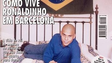 15/11/1996 - Como vive Ronaldinho em Barcelona - Arquivo Caras