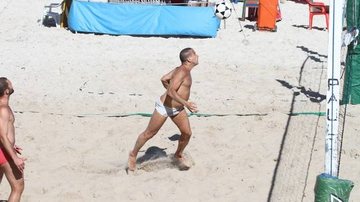 Eri Johnson joga futevôlei na Barra da Tijuca, Rio de Janeiro - Dilson Silva/AgNews