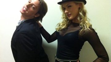Fabio Porchat e Fiorella Mattheis, vestida de Madonna - Reprodução/Twitter