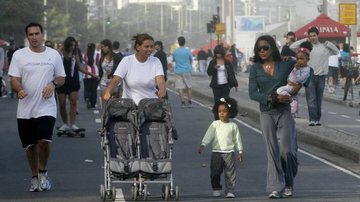 Glória Maria, Laura e Maria: passeio em família - Edson Teofilo/AgNews