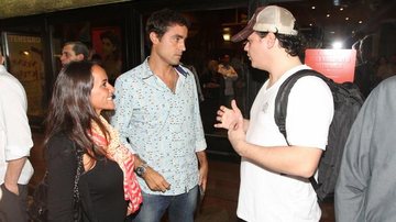 Ricardo Pereira com a namorada Francisca Pinto e Danton Mello - André Muzell / AgNews