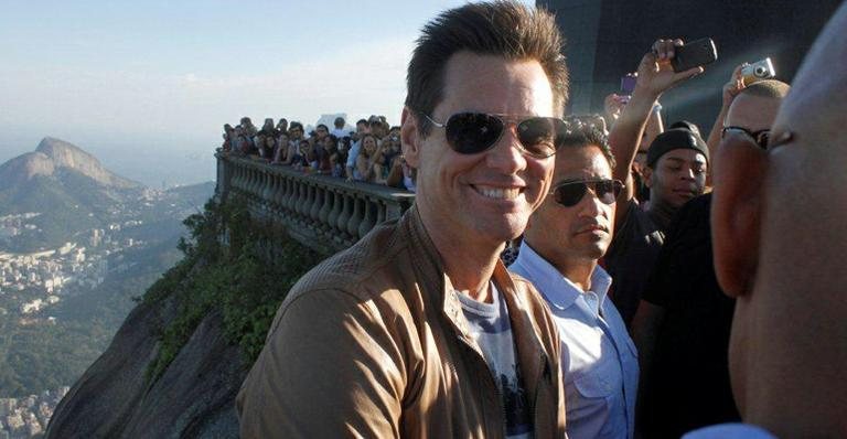 Jim Carrey passeia pelo Rio de Janeiro - Gabriel Reis e Delson Silva/AgNews