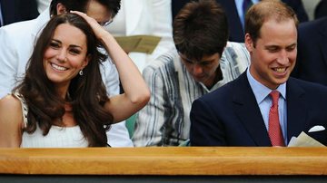 Catherine e William nesta segunda-feira, 27, em Londres - Getty Images
