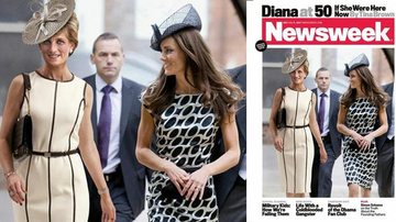 A princesa Diana e sua nora, Catherine: será que elas teriam uma relação amigável? - Reprodução/Newsweek