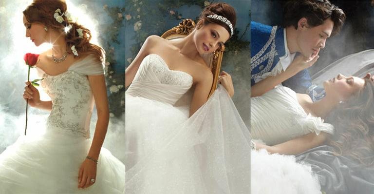 Os vestidos de noiva das Princesas da Disney - Reprodução / Site Alfred Angelo