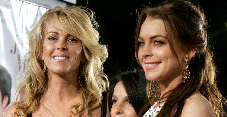 Dina e Lindsay Lohan - Getty Images