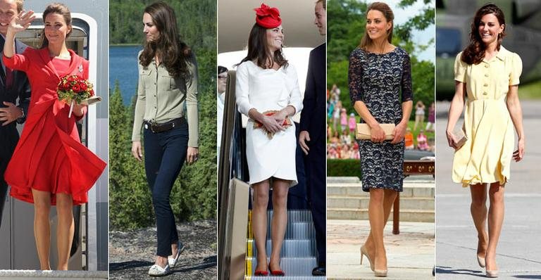Looks de Kate Middleton no Canadá - Getty Images