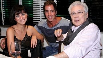 Aguinaldo Silva janta com atores no Rio de Janeiro - Roberto Filho/AgNews