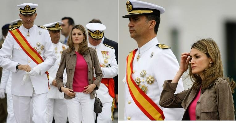 Príncipe Felipe acompanhado da Princesa Letizia - Reuters