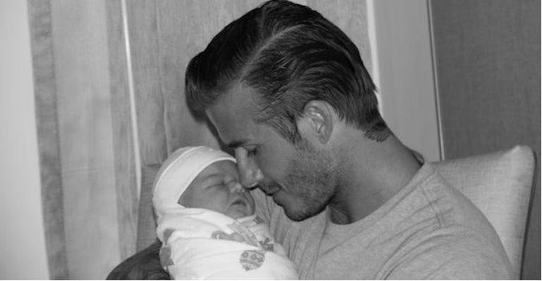 David Beckham e a filha, Harper Seven - Reprodução/ Twitter