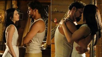 A cena do beijo de Doralice (Nathalia Dill) e Jesuíno (Cauã Reymond) vai ao ar nesta segunda-feira, 18 - Cordel Encantado/Tv Globo