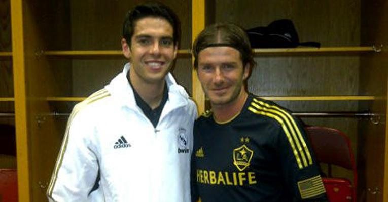Kaká e David Beckham - Reprodução Twitter