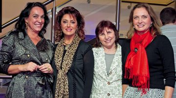 Em SP, Vera Teixeira, Regina Cantor, Cleia Bernhart e Maria Gloria Battista no lançamento do Master Club, programa de relacionamento do Grupo Zogbi Planejados com arquitetos e decoradores.