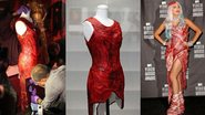 Vestido de carne de Lady Gaga - Reprodução / Getty Images