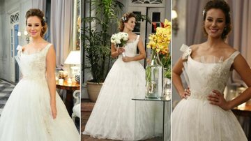 Paola Oliveira vestida de noiva, na pele da personagem Marina - Divulgação/ Rede Globo