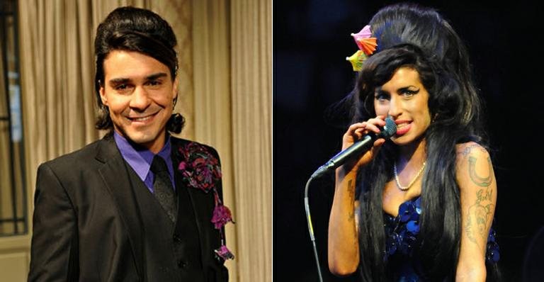 André Gonçalves e Amy Winehouse - Reprodução / TV Globo; Getty Images