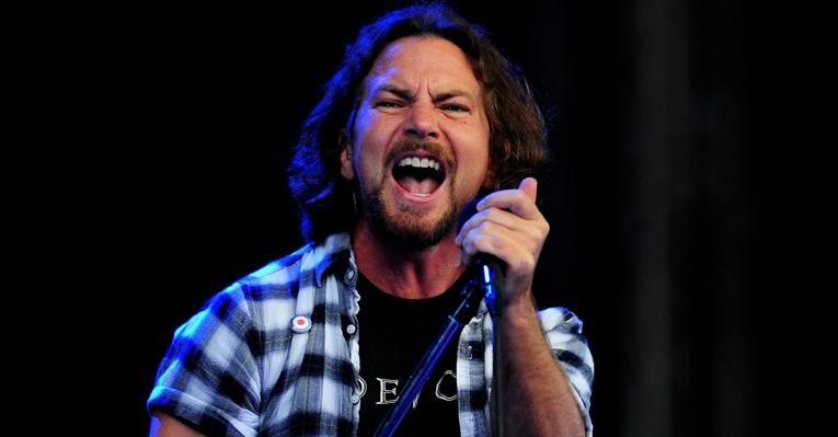 Eddie Vedder, vocalista da banda Pearl Jam - Getty Images
