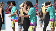 Bruno Mazzeo e Juliana Didone na praia da Barra da Tijuca - AgNews/Dilson Silva